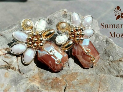 Aretes de alambrismo con perlas Fácil  ???? #earrings #wire #pearls