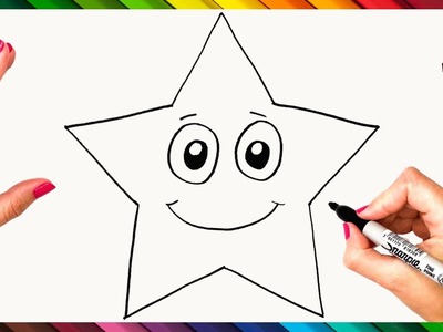 Cómo Dibujar Una Estrella Paso A Paso ⭐ Dibujo Fácil De Estrella