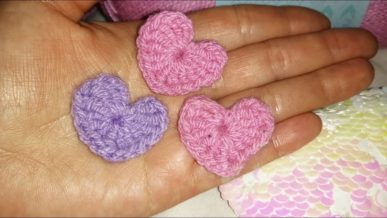 Cómo hacer un corazón pequeño muy fácil a crochet