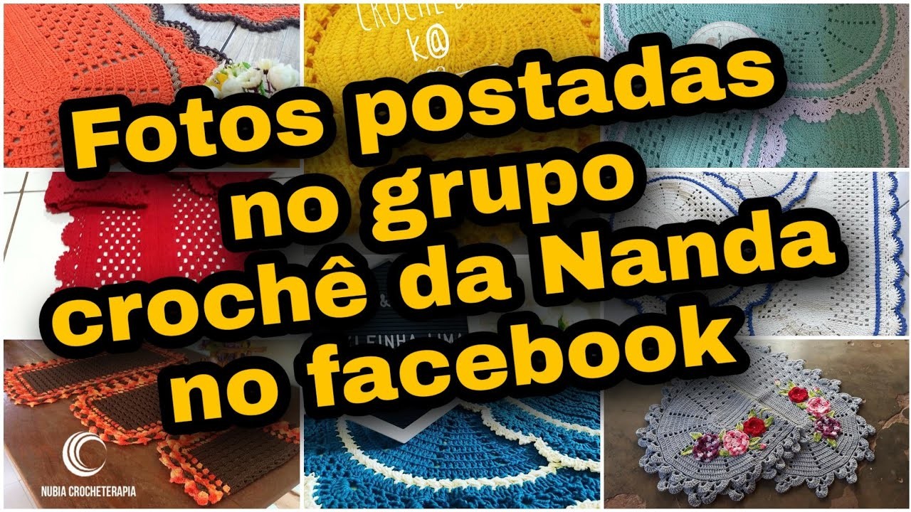 Fotos postadas no grupo #crochedananda no Facebook.