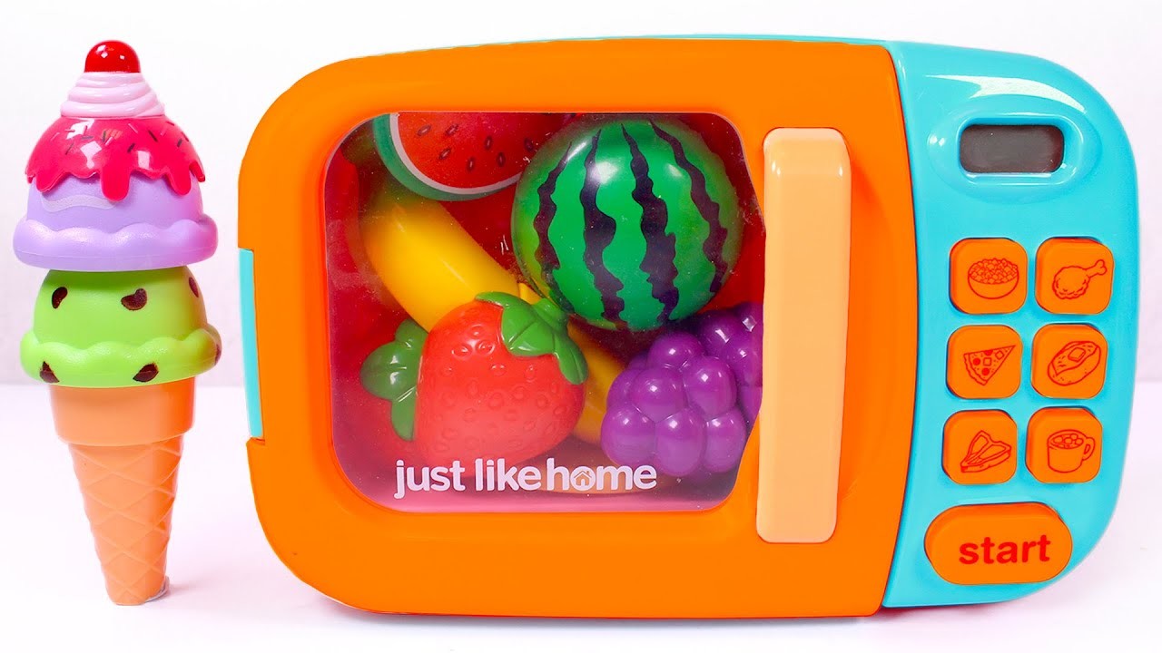 Hacemos helados de frutas con el microondas mágico ????????  Videos para niños