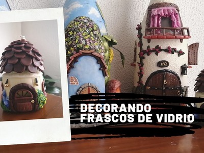 IDEAS PARA DECORAR FRASCOS DE VIDRIO CON PORCELANICRON