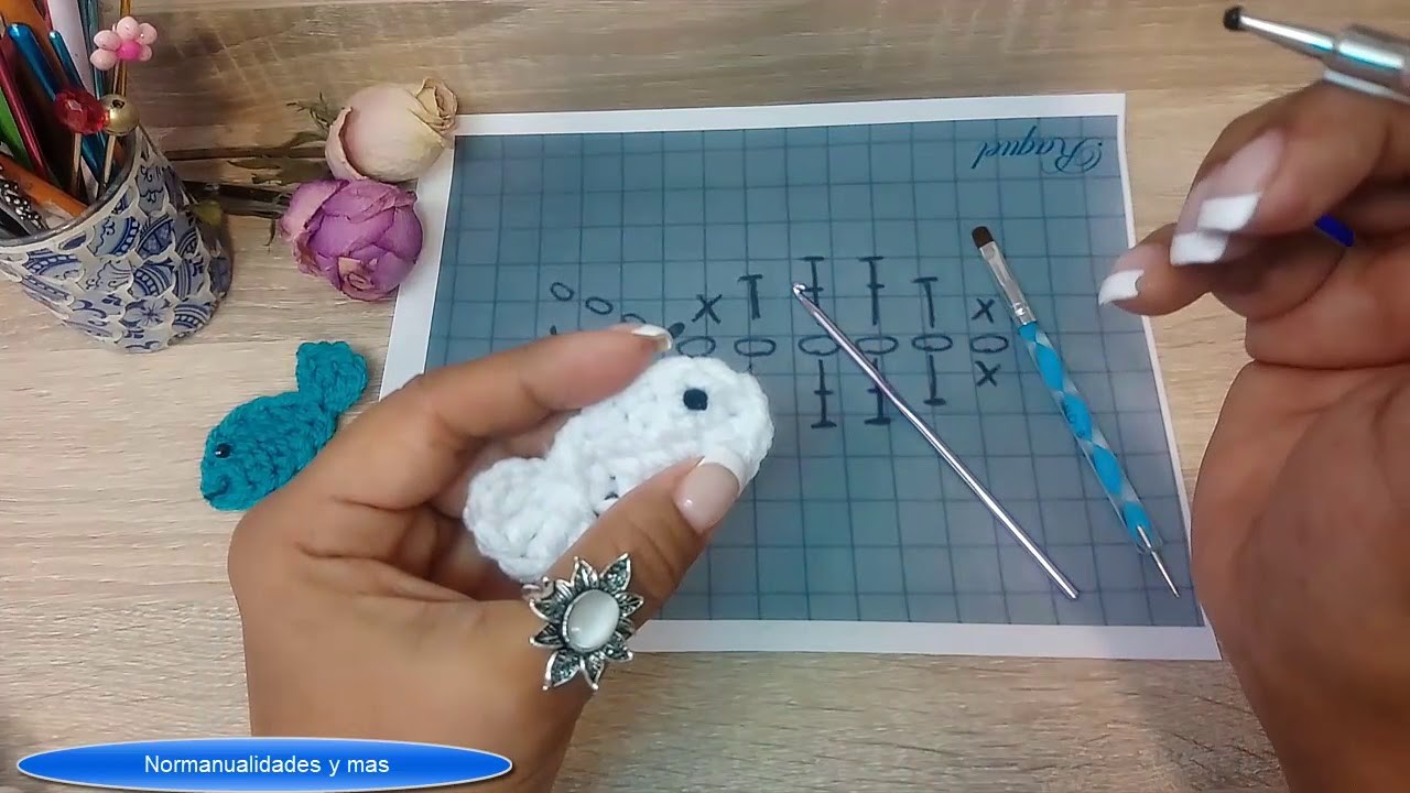Pescaditos a crochet con gráfico