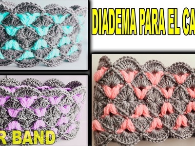 BANDA PARA EL CABELLO | HAIR BAND TO CROCHET  | Diadema a crochet paso a paso