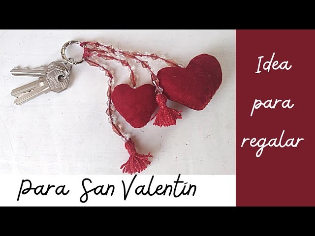 Llavero para San Valentín. Manualidad para 14 de febrero