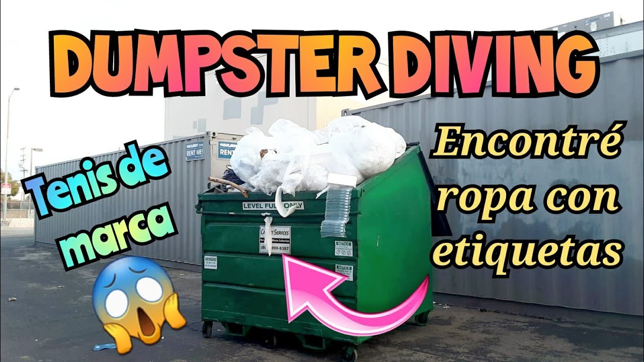 Lo que tiran en USA. Dumpster diving  ENCONTRE MUCHOS PARES DE TENIS DE MARCA Y ROPA