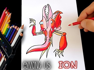 COMO DIBUJAR A ION (DIOS IMPOSTOR) DE AMONG US | how to draw among us ion impostor god