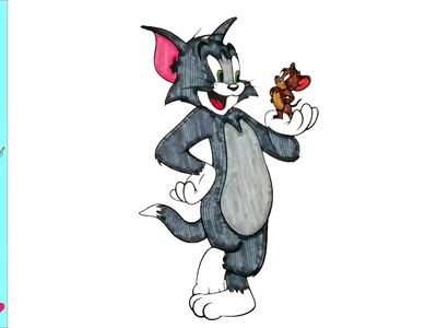 Tom and Jerry drawing for kids | ♡Top Kids Art♡