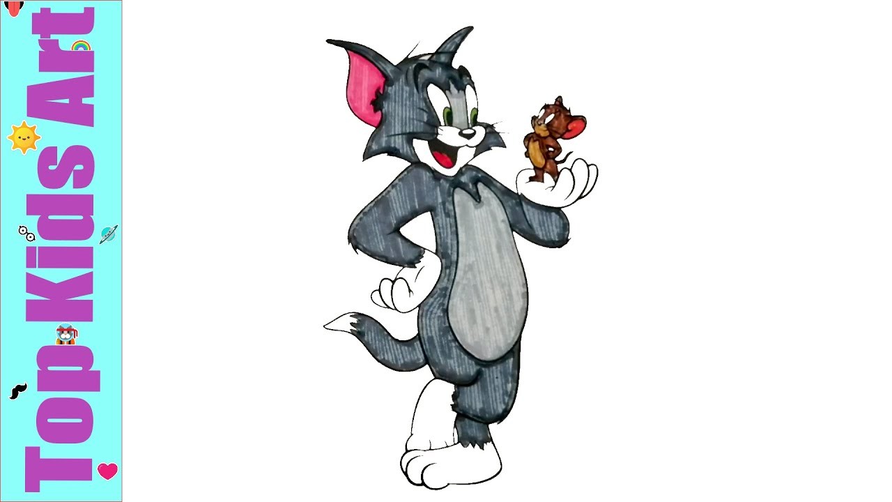 Tom and Jerry drawing for kids | ♡Top Kids Art♡