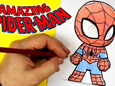 COMO DIBUJAR A SPIDERMAN KAWAII - Dibuja a Spiderman de PS5 facil con 365BOCETOS