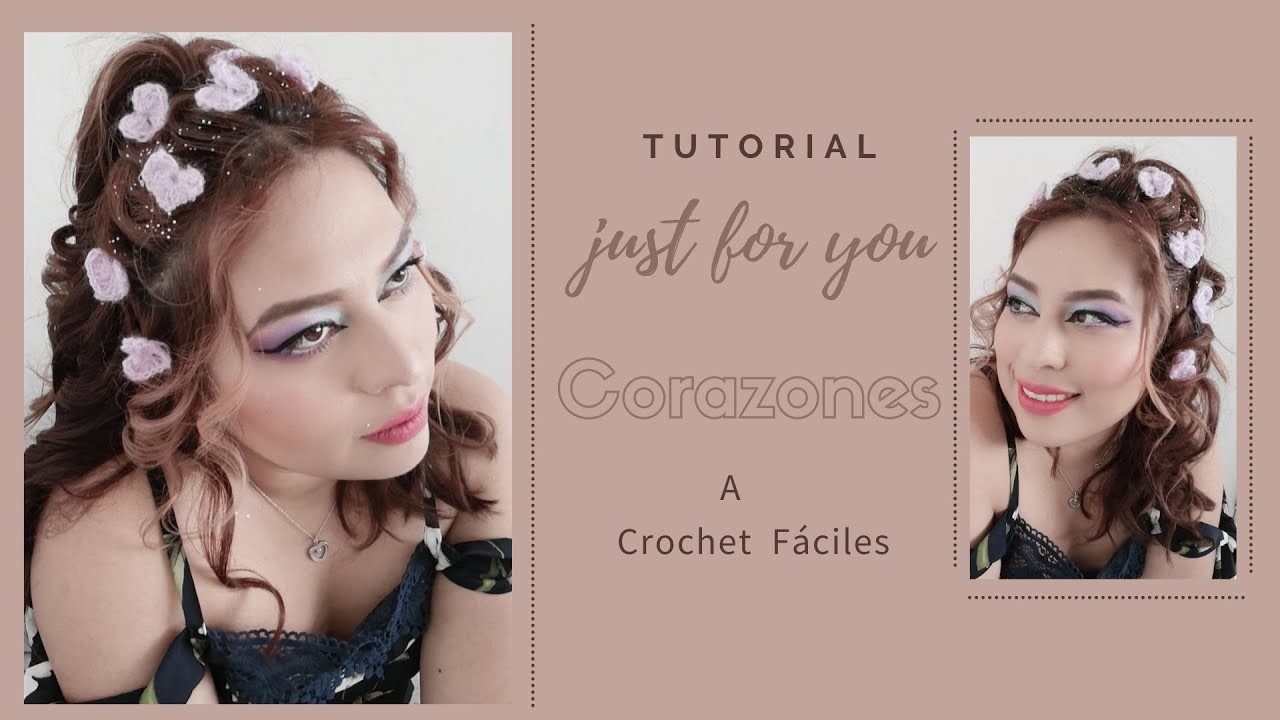 Como realizar Corazones a #crochet. fáciles