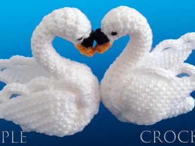 Como tejer Cisnes a Crochet para centros de mesa