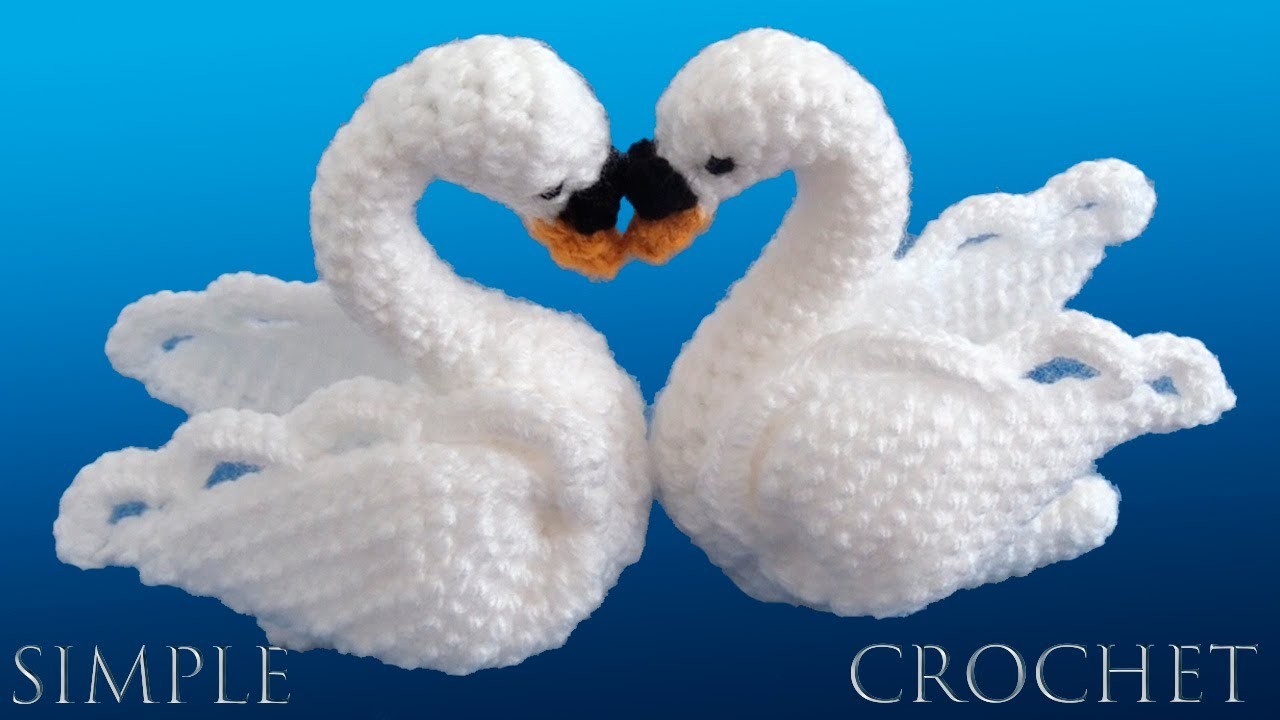 Como tejer Cisnes a Crochet para centros de mesa