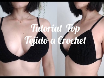 Como Tejer Top a Crochet. Tutorial. Bikini