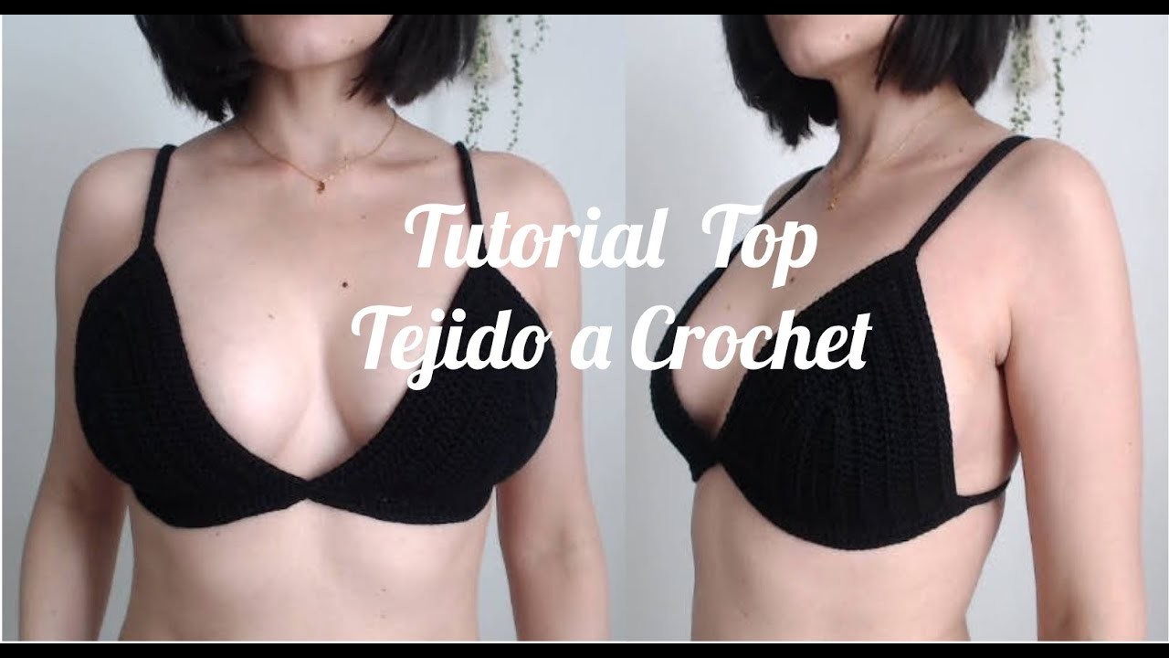 Como Tejer Top a Crochet. Tutorial. Bikini
