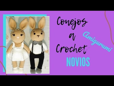 ????Conejos a crochet NOVIOS Amigurumi. 2.2