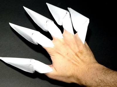 Como hacer unas garras de papel (origami)