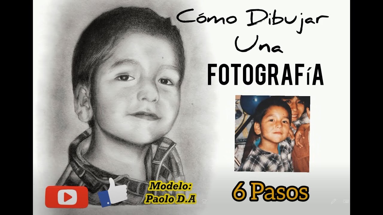 RETO - DIBUJA UNA FOTOGRAFIA EN 6 PASOS. desde cero, usando lápiz.
