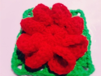 Rosa Caracol Tejida A Crochet