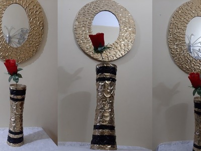 Juego de espejo y florero - mirror and vase