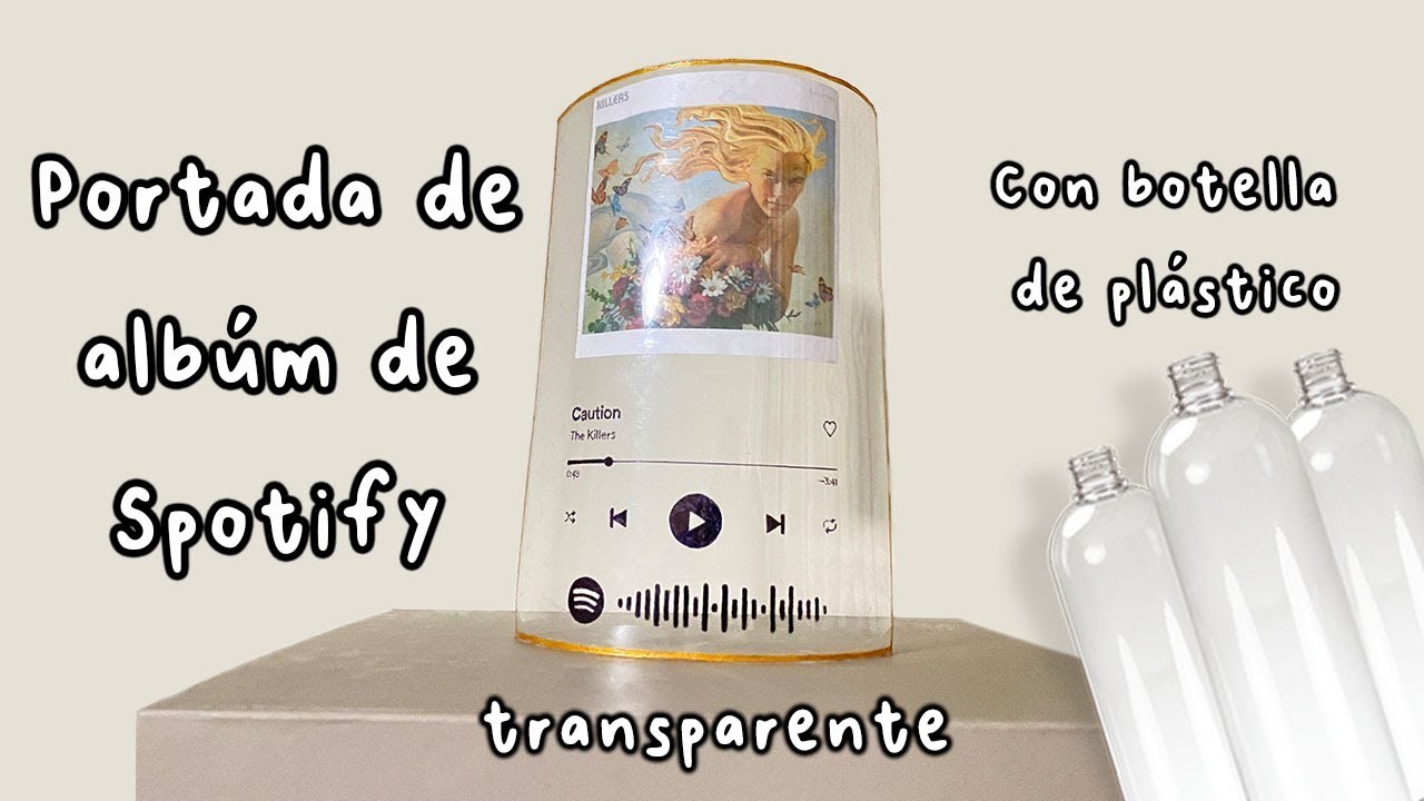 PORTADA DE ALBUM.SPOTIFY ART ECONÓMICO (CON UNA BOTELLA DE PLÁSTICO) | LUANAT