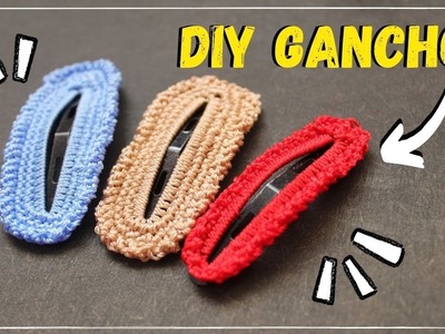 DIY GANCHOS para el CABELLO a crochet FÁCIL ???????? | Crochet hair clip