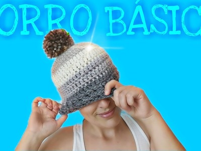 Gorro BÁSICO [a Crochet]  ???? FÁCIL❤️ principiantes | PATRÓN GRATUITO
