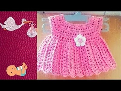 Vestido de ganchillo o crochet niña muy facil | Reborn doll dress ????????????
