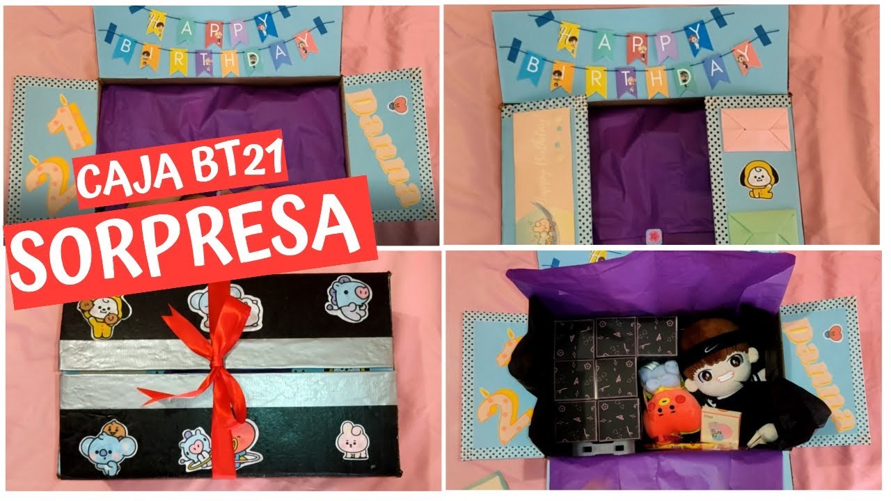 Caja BT21 sorpresa para regalarle a tu novia o amiga ARMY | DIY KPOP BTS