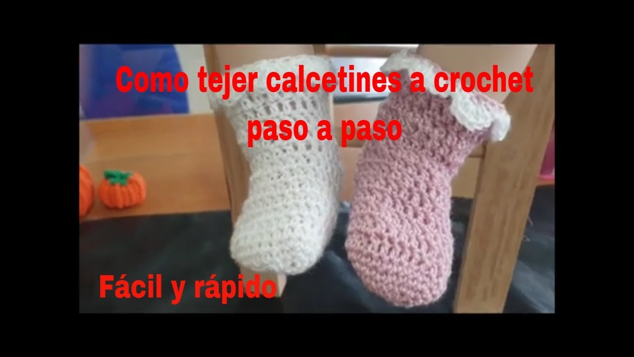 Como tejer calcetines a crochet paso a paso, para bebé, niña y adulto