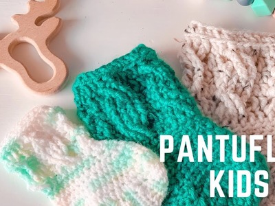CALCETIN NIÑO a CROCHET | PANTUFLAS Crochet Socks