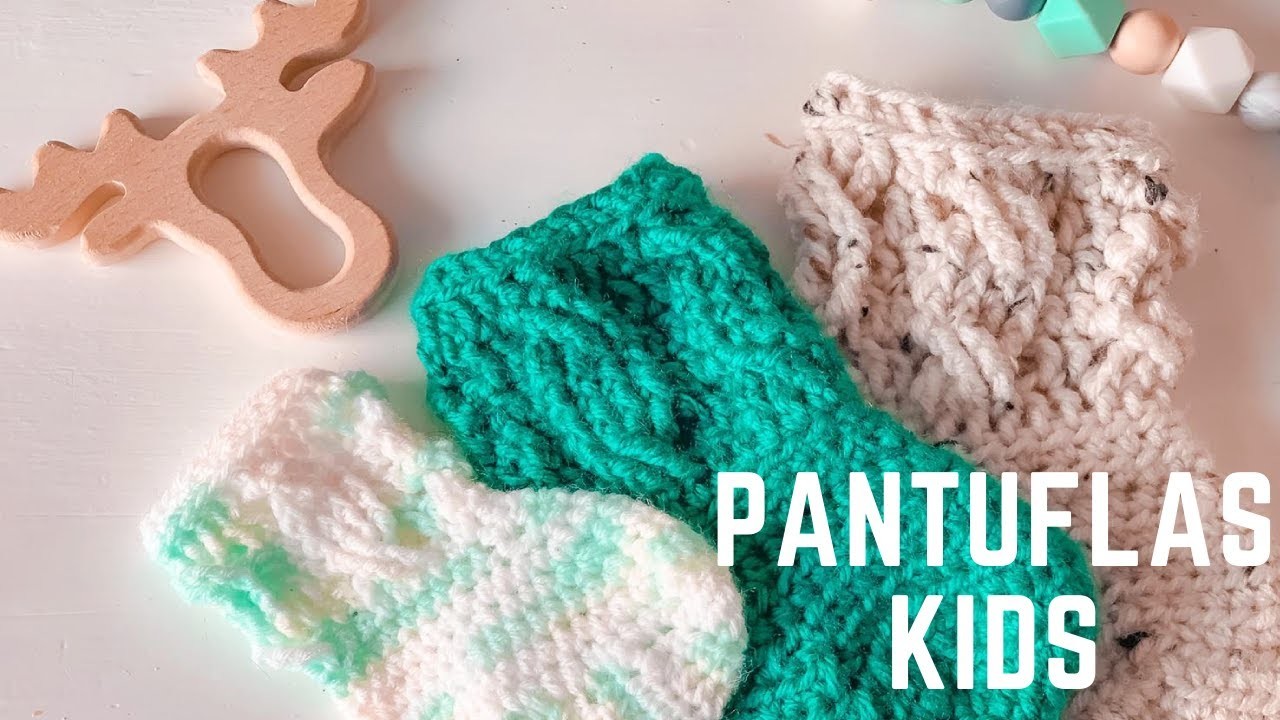 CALCETIN NIÑO a CROCHET | PANTUFLAS Crochet Socks