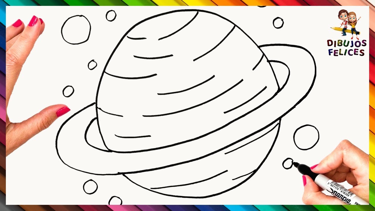 Cómo Dibujar Un Planeta Paso A Paso ???? Dibujo Fácil De Planeta