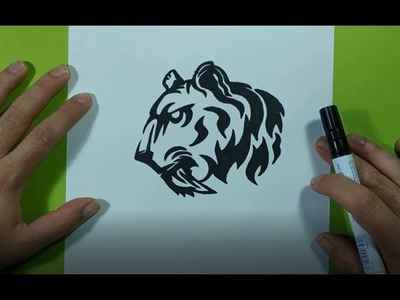 Como dibujar un tigre paso a paso 9 | How to draw a tiger 9