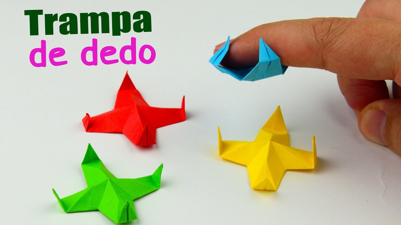 Cómo hacer un juguete antiestrés de papel. [Trampa de dedos de origami DIY]