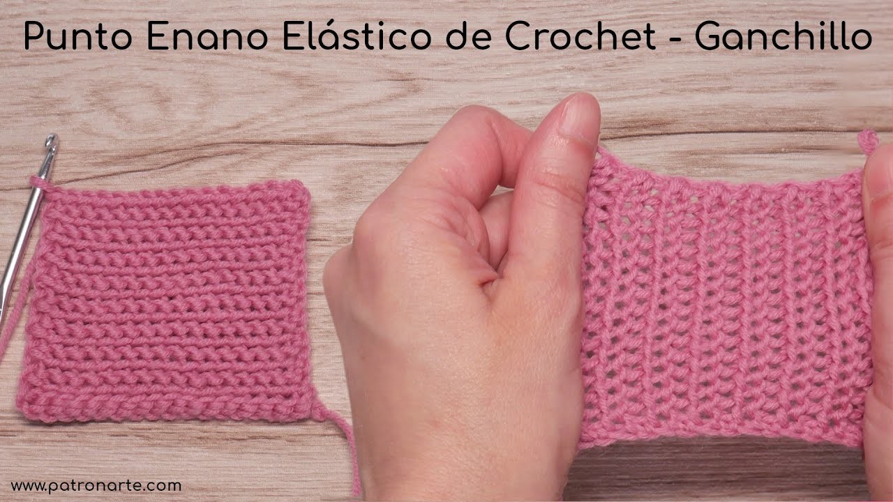 Punto Enano Elástico de Crochet - Ganchillo | Tutoriales de Crochet Paso a Paso #crochet #ganchillo