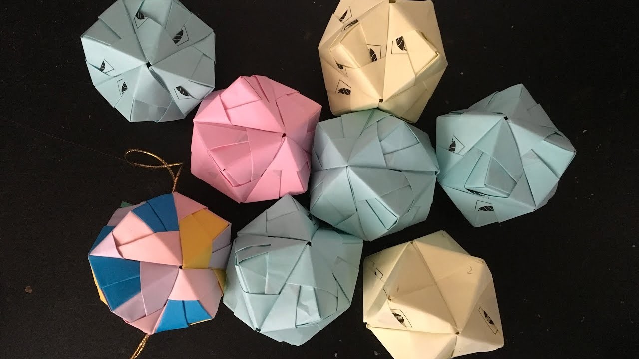 Tutorial ke 120 - Origami irregular cube ( paper craft )