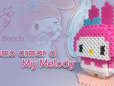 Cómo armar a My Melody de Sanrio con perler | artkal | hama | iron beads || (Kerit Beads)