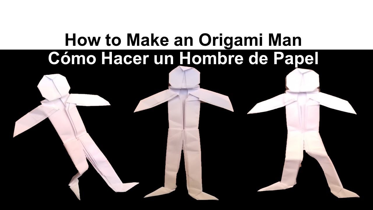 Origami Man ????, DIY Paper Person Crafts - Hombre de Papel, Crea tu propio Muñeco o Persona de Papel