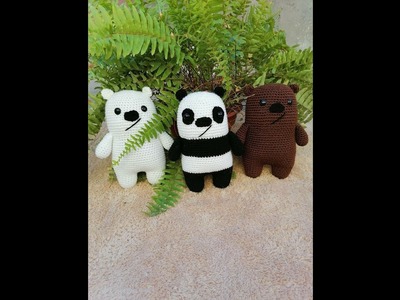 ???????? somos osos escandalosos ???????? oso panda tejido #crochet amigurumi paso a paso