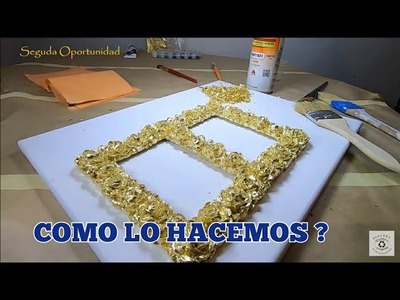 TECNICA DE ORO.( gold leaf ) #hazlotumismo#DIY #MANUALIDADES