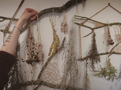 COLGADOR DE HIERBAS estilo cottagecore || Decoración natural DIY || Cómo secar hierbas medicinales