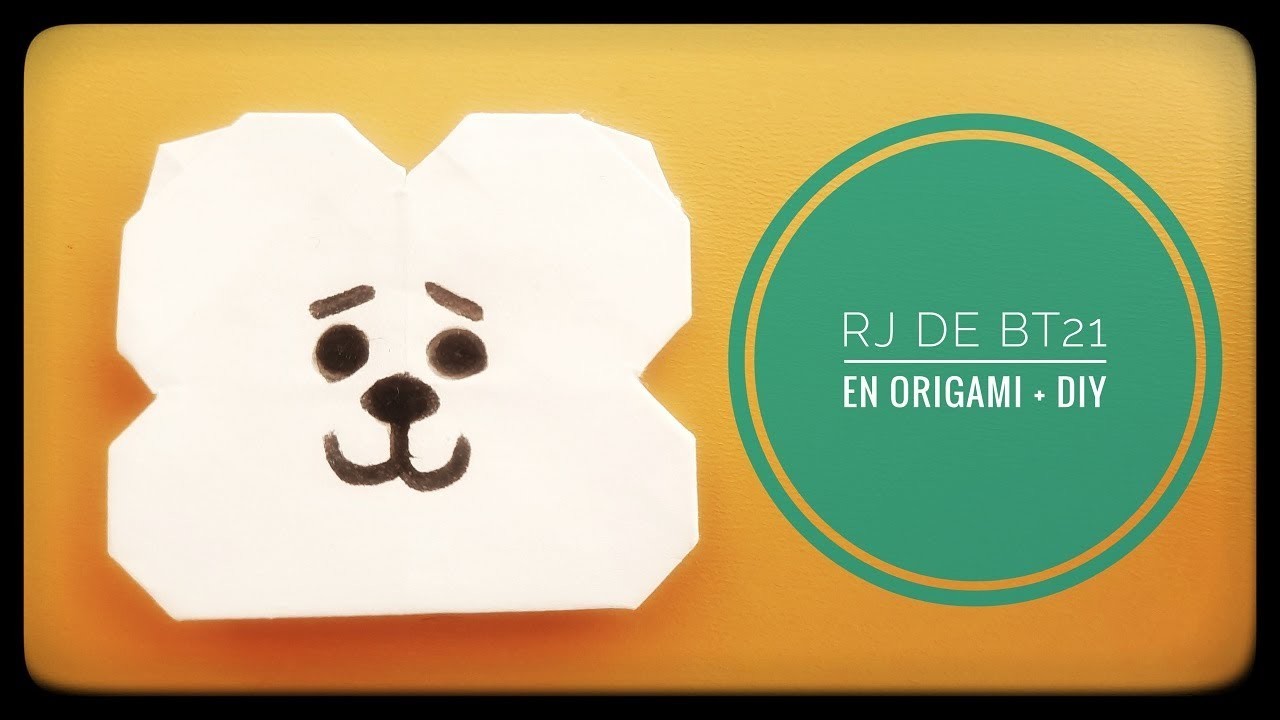 Cómo hacer a RJ ☁ de BT21 con papel | Origami + DIY PASO a PASO