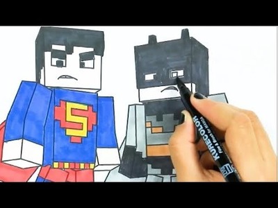 Dibuja y colorea a Superman y Batman | Dibujos Para Niños | Aprender Colores & Animales