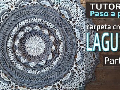 Parte 7: Carpeta LAGUNA, (versión Beta de prueba) Carpeta mandala crochet EN ESPAÑOL! Paso a paso