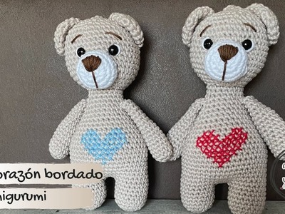 Oso con corazón bordado ???? ❤️