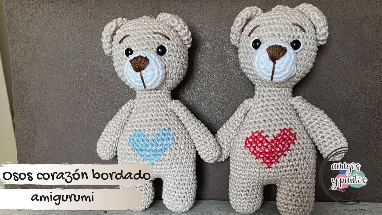 Oso con corazón bordado ???? ❤️