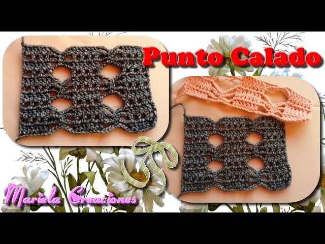 Punto calado con cadenas zurdos