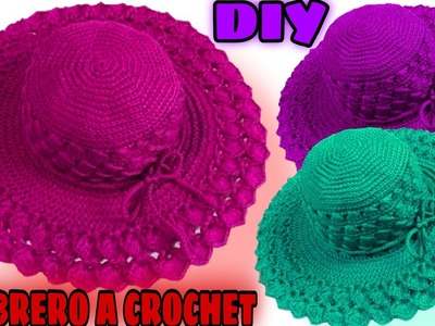 Sombrero muy fácil de tejer a crochet paso a paso *TODAS LAS TALLAS*