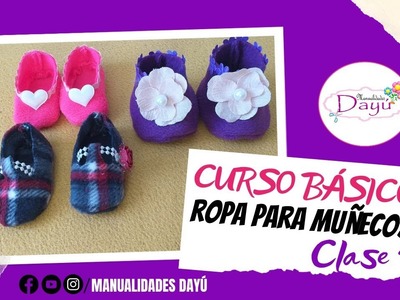 Cómo hacer una muñeca de tela fácil- Zapatos para muñecas CURSO básico- MUÑECAS DESDE CERO-ClaseNo 4